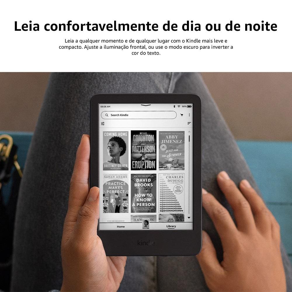 Encontraproduto.com.br - E-Reader Kindle 11ª Geração Amazon com 16GB, Luz integrada e Wi-Fi - Verde