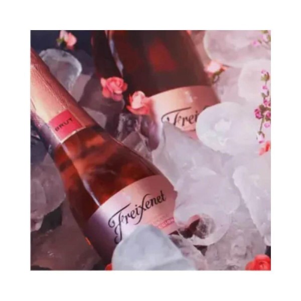 Encontraproduto.com.br - Mini Espumante Espanhol FREIXENET Cordon Rosado Cava Garrafa 200ml