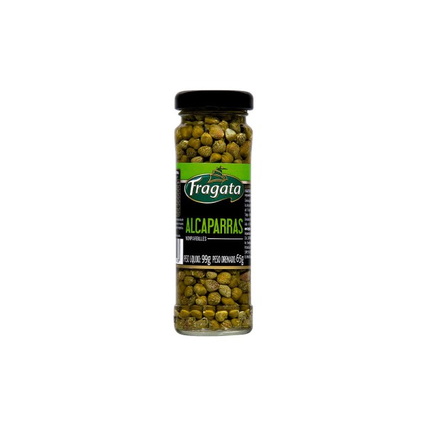 Encontraproduto.com.br - Alcaparras Nonpareille em Conserva Fragata Vidro 65 g