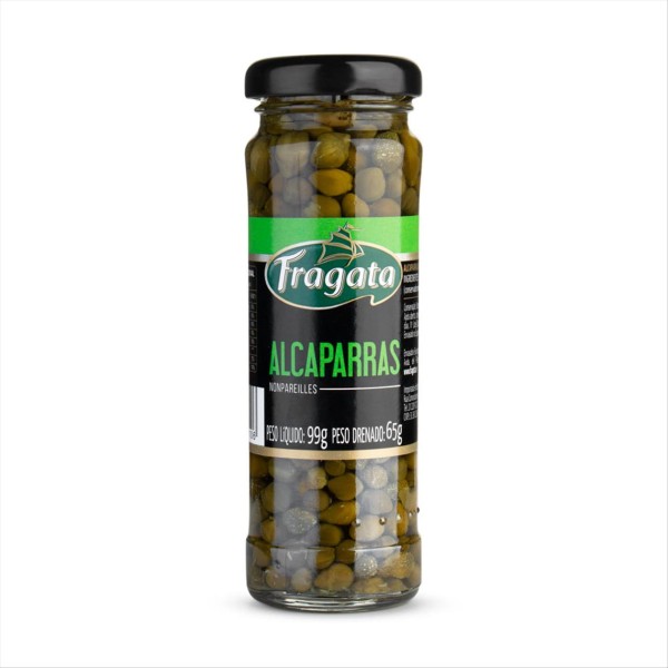 Encontraproduto.com.br - Alcaparras Nonpareille em Conserva Fragata Vidro 65 g
