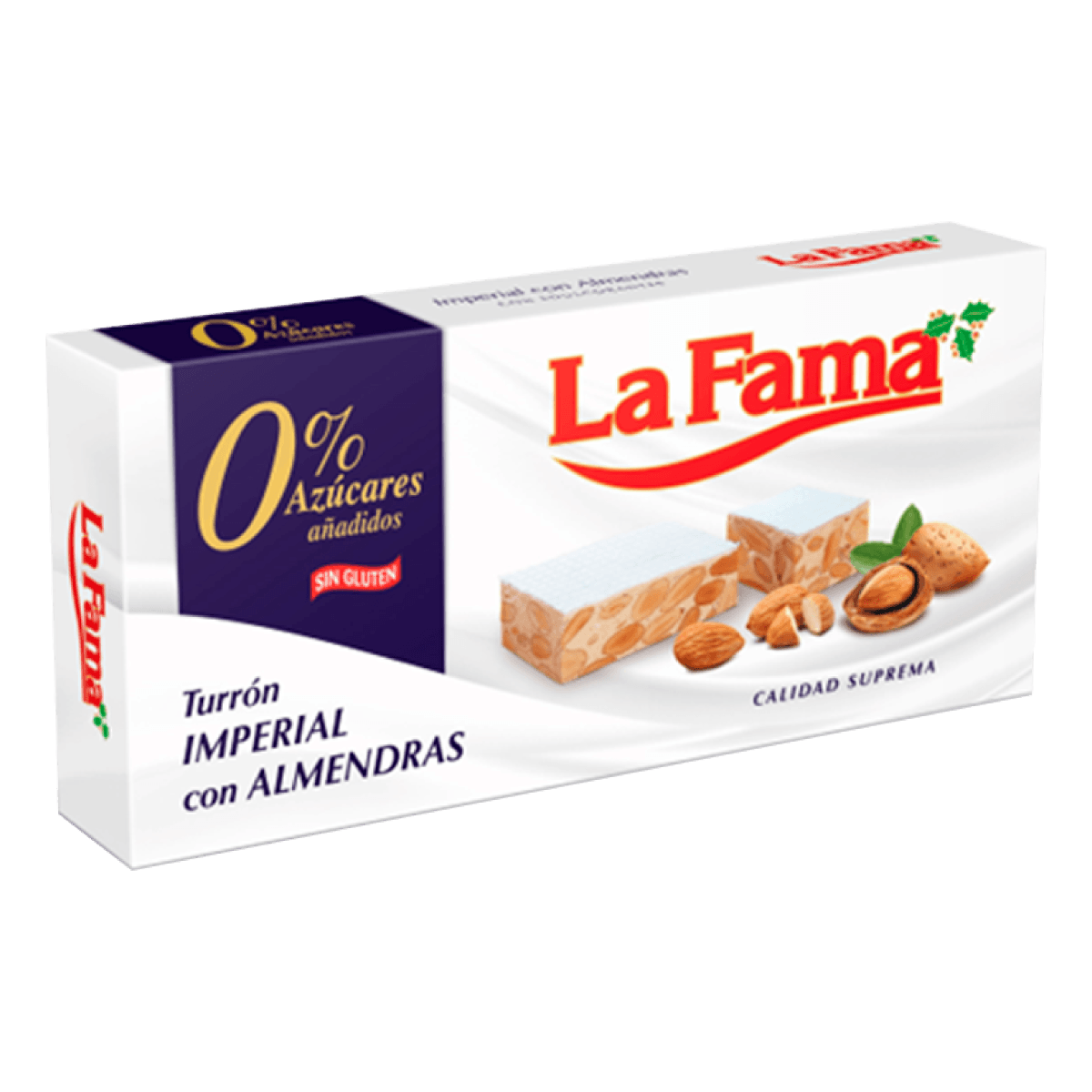 Encontraproduto.com.br - Torrone Imperial com Amêndoas Sem Açúcar La Fama 150 g