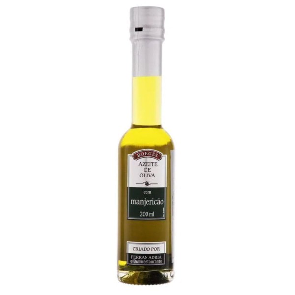Encontraproduto.com.br - Condimento de Azeite de Oliva Borges c/ Manjericão 200ml