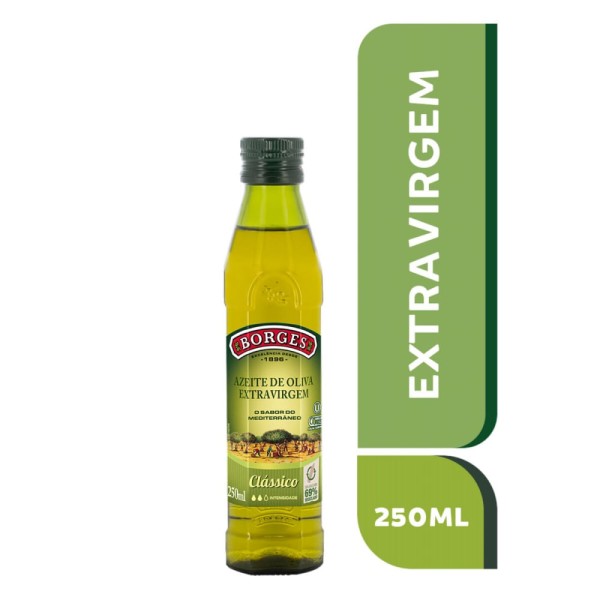 Encontraproduto.com.br - Kit Azeite de Oliva Borges Extra Virgem Clássico Espanhol 250ml com 12 Unidades