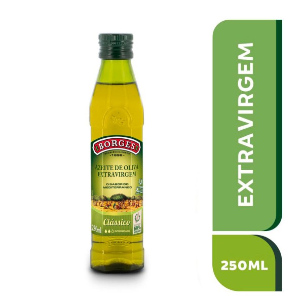 Encontraproduto.com.br - Kit Azeite de Oliva Borges Extra Virgem Clássico Espanhol 250ml com 12 Unidades
