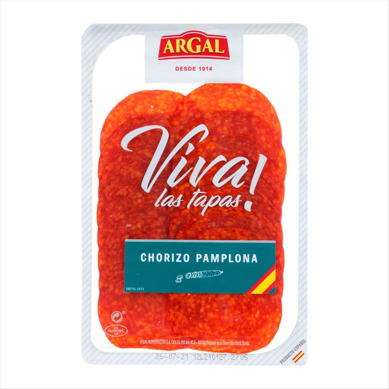 Salame Espanhol Pamplona em Fatias Argal 80g