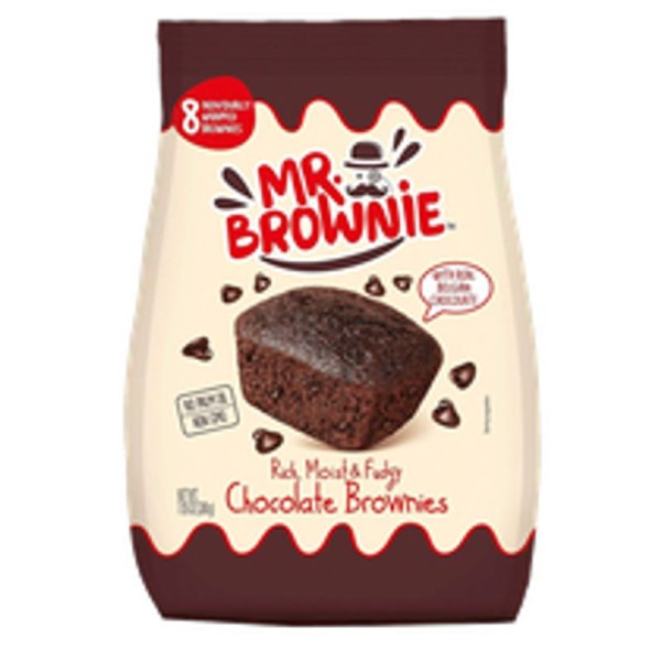 Encontraproduto.com.br - Brownie Tradicional com Gotas Chocolate Belga Mister Brownie 200g