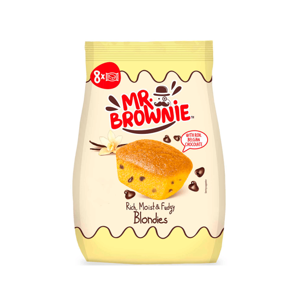 Encontraproduto.com.br - Brownie Tradicional com Gotas Chocolate Belga Mister Brownie 200g