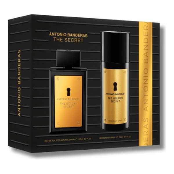 Encontraproduto.com.br - Kit Perfume Golden Secret 100ml + Deo 150ml - Antonio Banderas