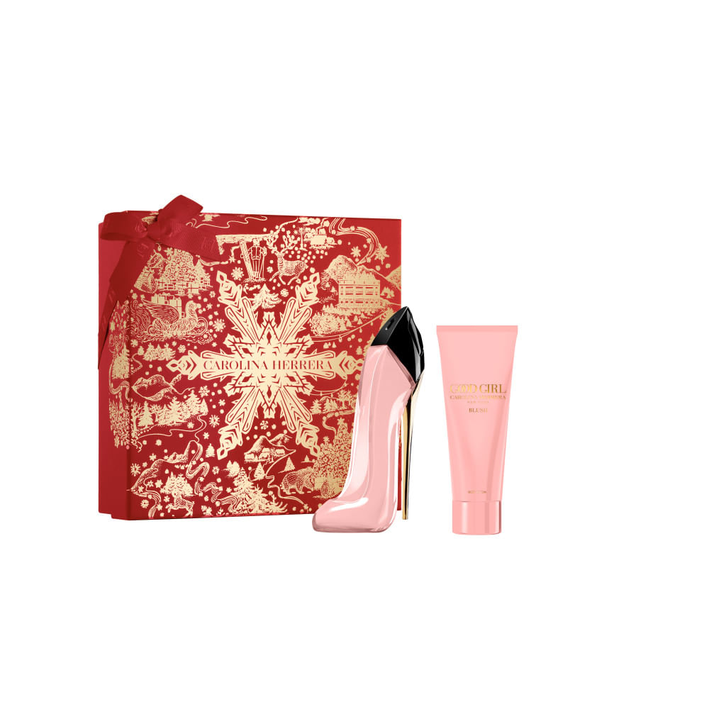 Good Girl Blush Carolina Herrera Coffret Perfume Feminino EDP Creme Corporal