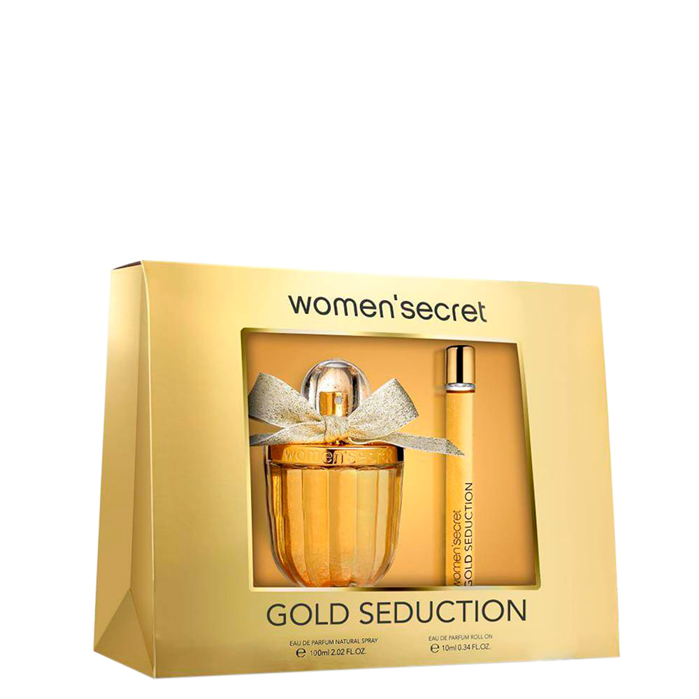 Women’ Secret Golden Seduction Kit - Eau de Parfum + Roll On