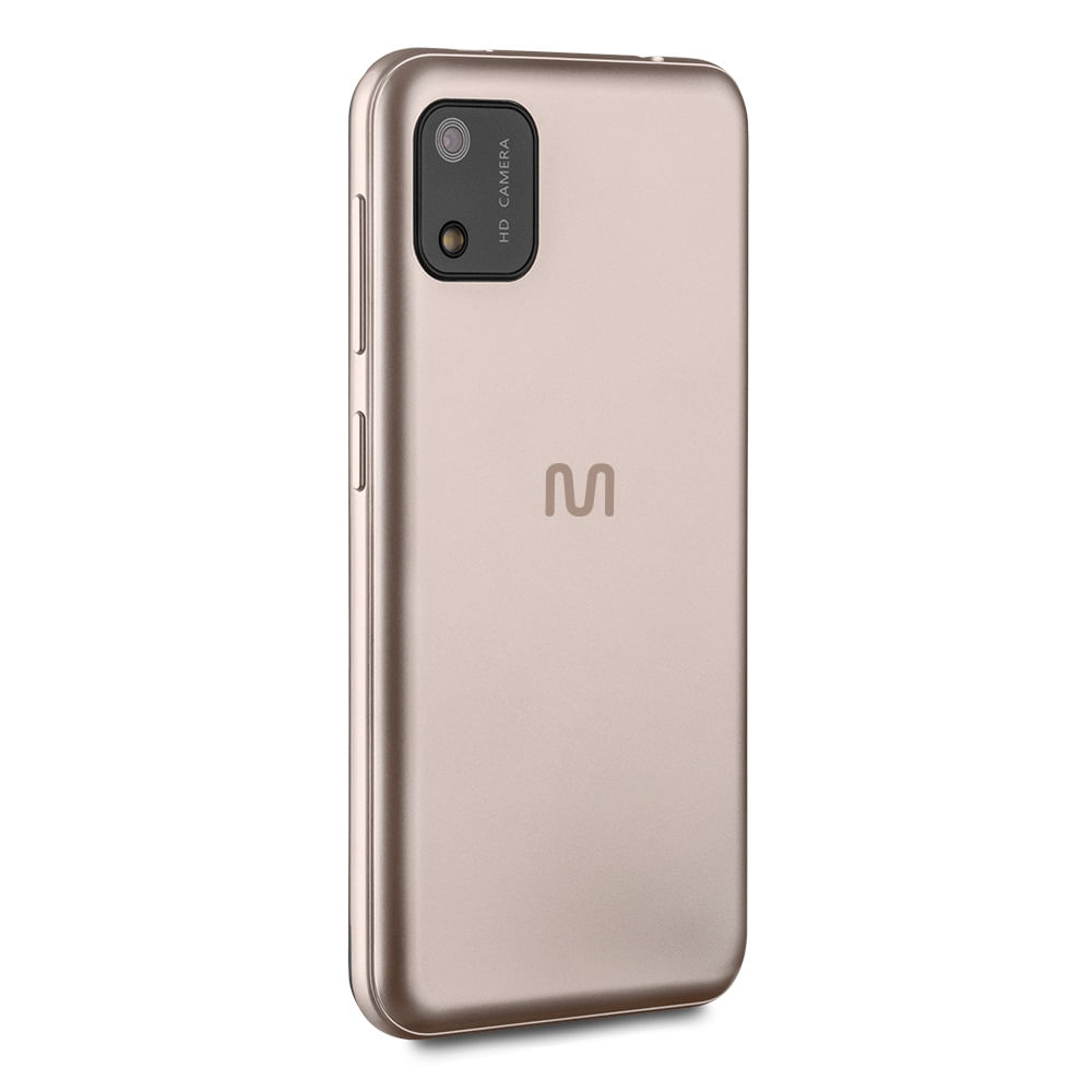 Encontraproduto.com.br - Smartphone Multilaser E Lite 2 3G 32GB Wi-Fi Tela 4 pol. Dual Chip 1GB RAM Android 10 Quad Core - Dourado - P9147OUT [Reembalado]