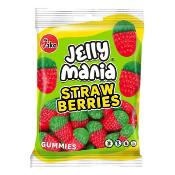 Bala de Gelatina Jake Morango 100g