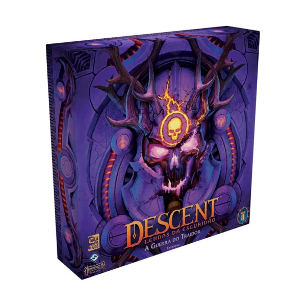 Encontraproduto.com.br - Descent Lendas da Escuridão Ato II A Guerra do Traidor Expansão de Jogo de Tabuleiro Galapagos DLE002