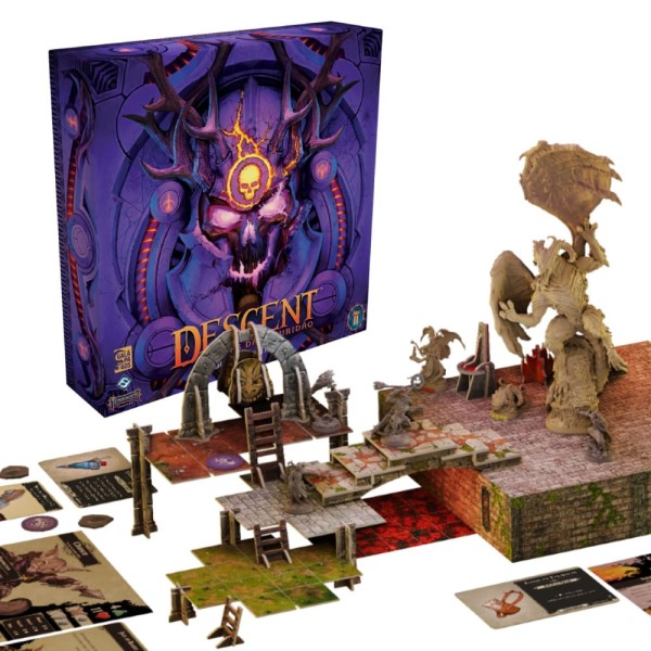 Encontraproduto.com.br - Descent Lendas da Escuridão Ato II A Guerra do Traidor Expansão de Jogo de Tabuleiro Galapagos DLE002