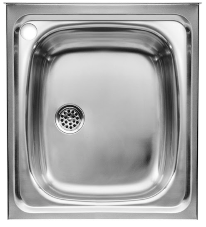 Pia p/ Cozinha Dupla 450x500x155mm Inox Roca