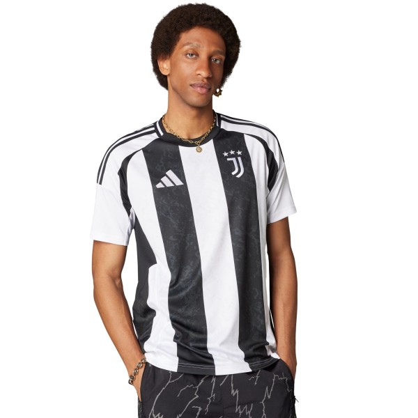 Camisa Juventus I 24/25 Adidas Torcedor Masculina - Branca/Preta