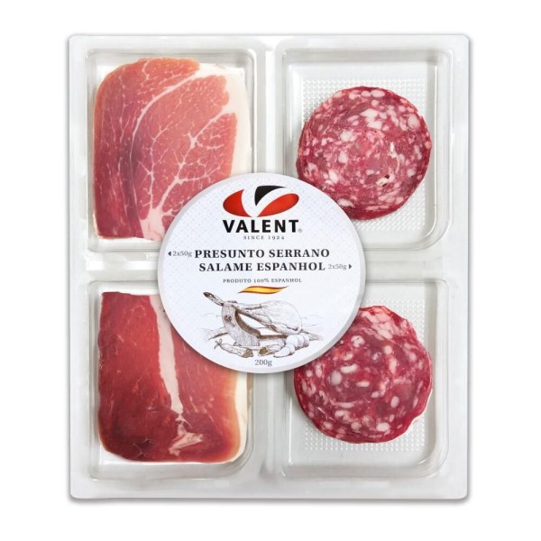 Kit Valent Presunto Serrano + Salame Espanhol