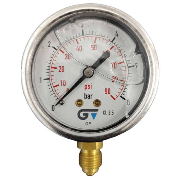 Encontraproduto.com.br - Manômetro Genebre 0 à 6 BAR Glicerina BSP 1/4