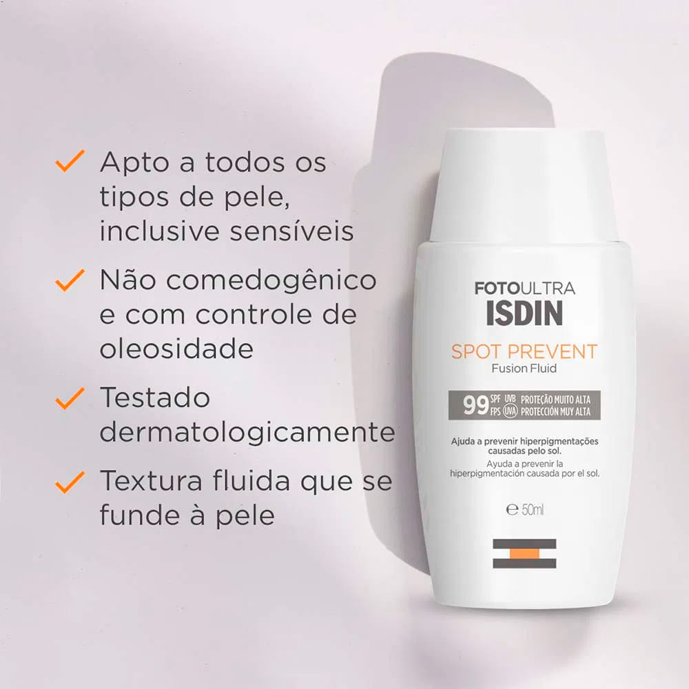 Encontraproduto.com.br - Protetor Solar Preventor De Manchas Isdin Spot Prevent Fps99 Com 50ml