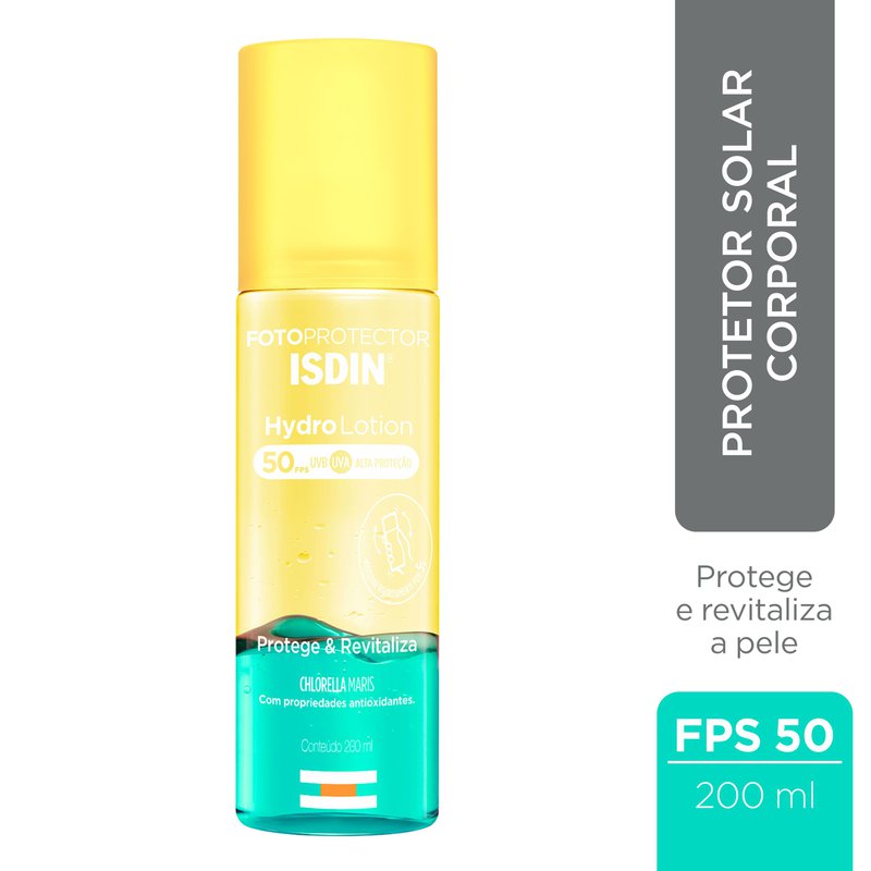 Encontraproduto.com.br - Isdin Protetor Solar Corpo FPS50 Hydro Lotion 200ml