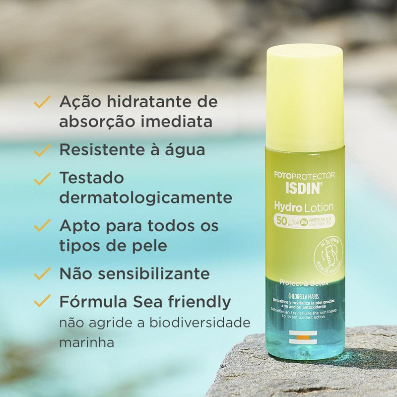 Encontraproduto.com.br - Isdin Protetor Solar Corpo FPS50 Hydro Lotion 200ml