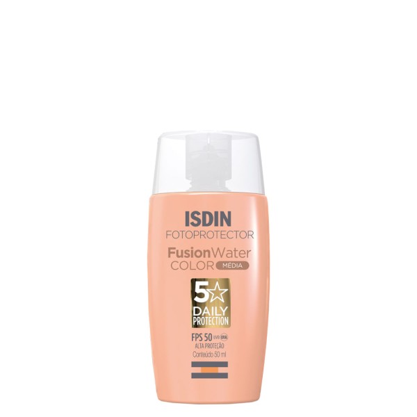 Protetor Solar Facial ISDIN Fusion Water Cor FPS50 -média