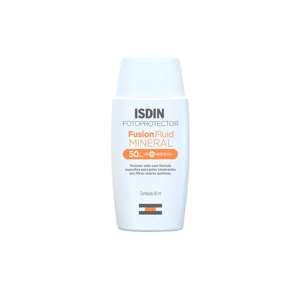 Encontraproduto.com.br - Protetor Solar Isdin Fusion Fluid Mineral Fps50 com 50ml