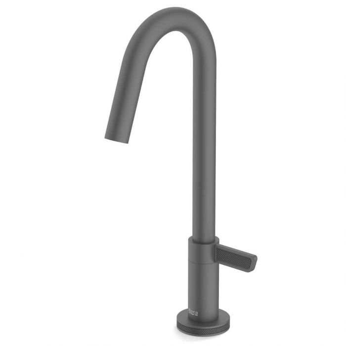 Encontraproduto.com.br - Torneira para Lavatório de Mesa com Bica Baixa Logic Ref. A5A372GNGC Grafite Matte Roca