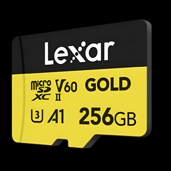 Encontraproduto.com.br - Cartão MicroSDXC 256GB Lexar Gold 4K 280Mb/s UHS-II / V60 / U3 / A1 / Classe 10