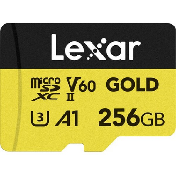 Encontraproduto.com.br - Cartão MicroSDXC 256GB Lexar Gold 4K 280Mb/s UHS-II / V60 / U3 / A1 / Classe 10