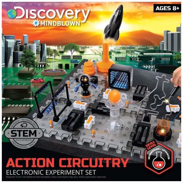 Encontraproduto.com.br - Kit de experimento eletrônico Discovery MINDBLOWN para crianças curiosas aprenda engenharia e circuitos de forma d...