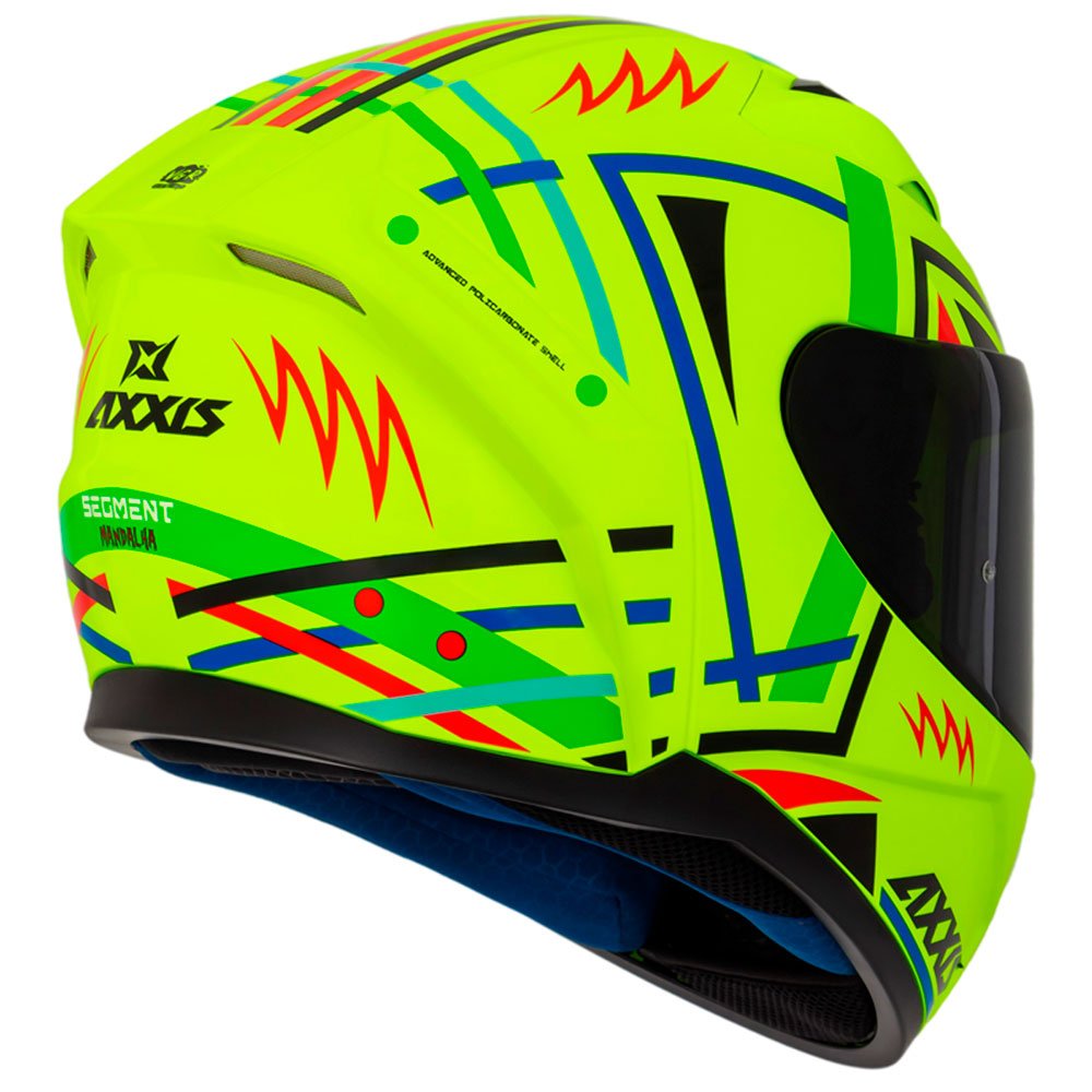 Encontraproduto.com.br - Capacete Axxis Segment Apolo Mandala A3 Yellow Fluor Gloss 56 (MP)