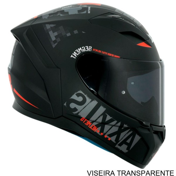 Capacete Axxis Segment Apolo Nyc B5 Black Red Matte 58 (MP)