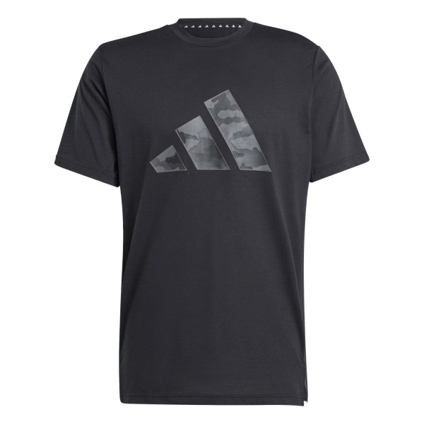 Encontraproduto.com.br - Camiseta Adidas Essentials Camo Graphic Logo Camuflada Masculina - Preta