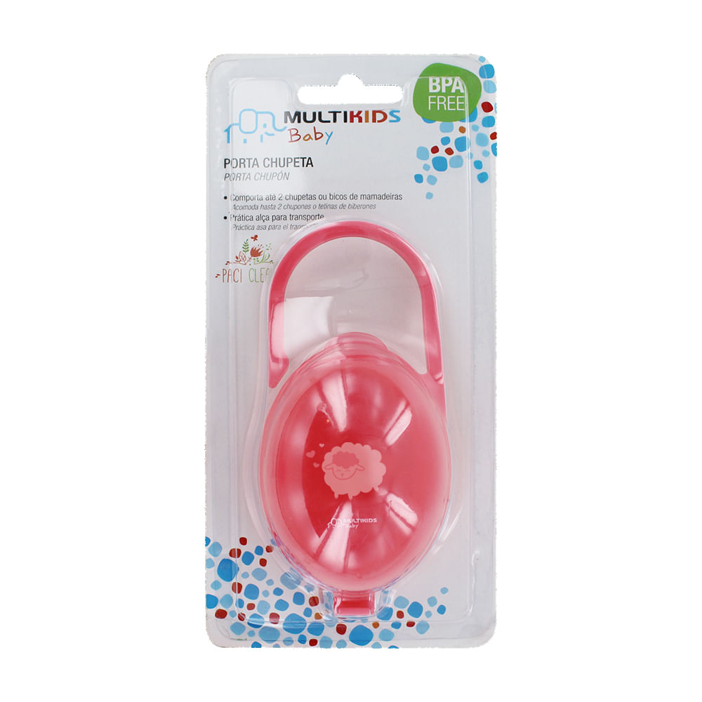 Encontraproduto.com.br - Porta Chupetas Rosa Multikids Baby - BB142OUT [Remanufaturado]