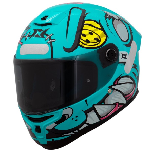 Encontraproduto.com.br - Capacete Axxis Hummer B Teedy C7 Blue Gloss 60 (MP)