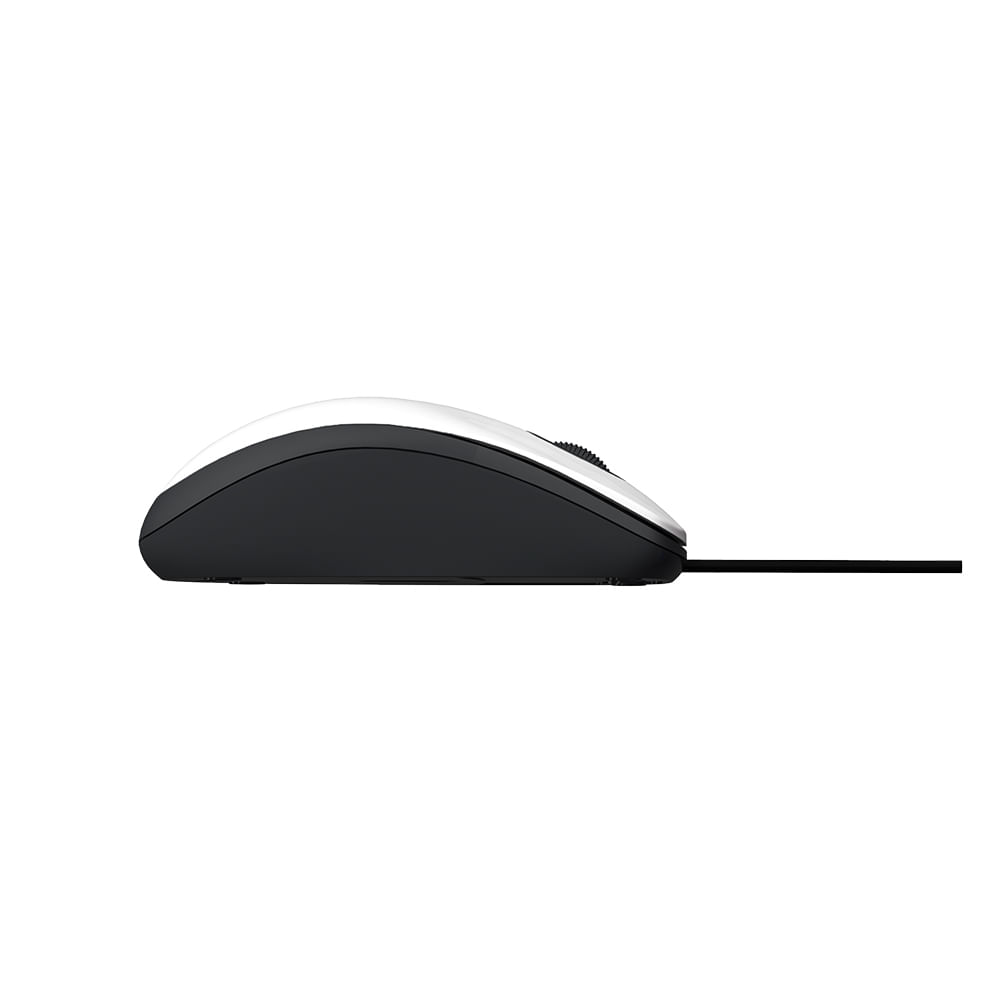 Encontraproduto.com.br - Mouse Com Fio MF400 Clique Silencioso Conexão USB 1200dpi Cabo de 180cm 3 Botões Branco Multi - MO389OUT [Reembalado]