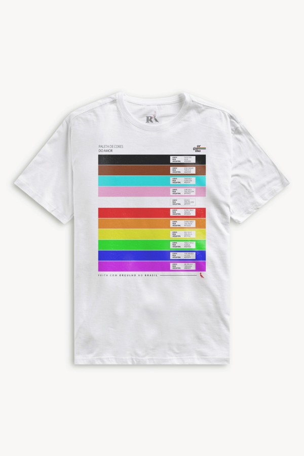 Camiseta Lgbtqiap+ Paleta Do Amor