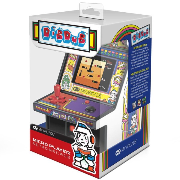 Encontraproduto.com.br - Cabine Portátil Retrô Bandai Namco Dig Dug Micro DGUNL 3221