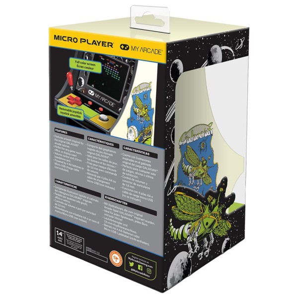 Encontraproduto.com.br - Cabine Portátil Retrô Bandai Namco Galaxian Micro DGUNL 3223