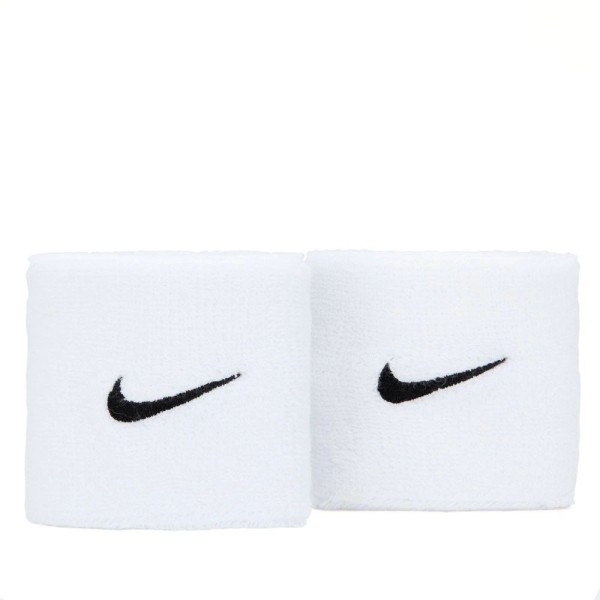 Munhequeira Nike Pequena Swoosh Com 02 Unidades Cor Branca E Preta