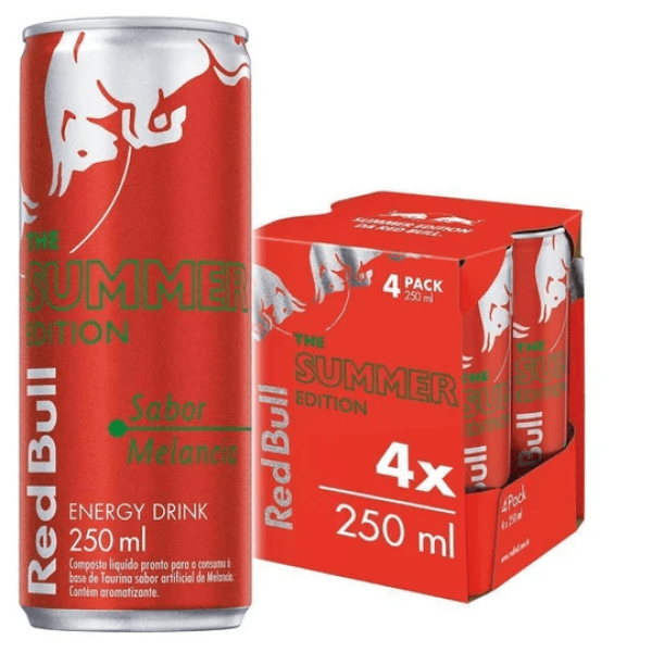 Energético Red Bull Red Bull Summer Melancia C/4 250ml