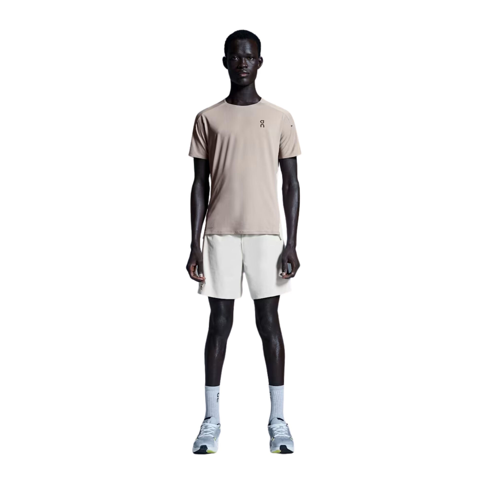Encontraproduto.com.br - Camiseta On Running Performance-T Masculina - Marrom/Bege