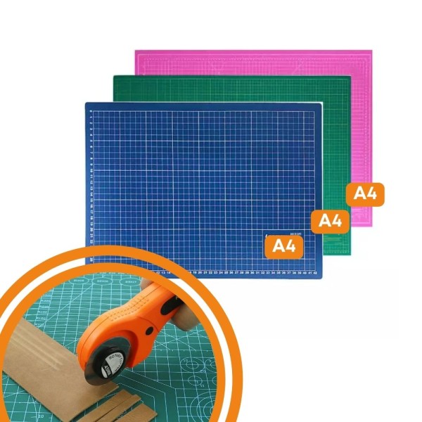 Encontraproduto.com.br - BASE DE CORTE DUPLA FACE A4 30X22CM EM PVC UNIDADE