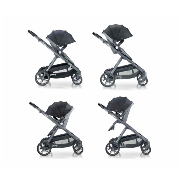 Encontraproduto.com.br - Carrinho de Bebê Modular Personalizável, Joovy Qool, Cinza