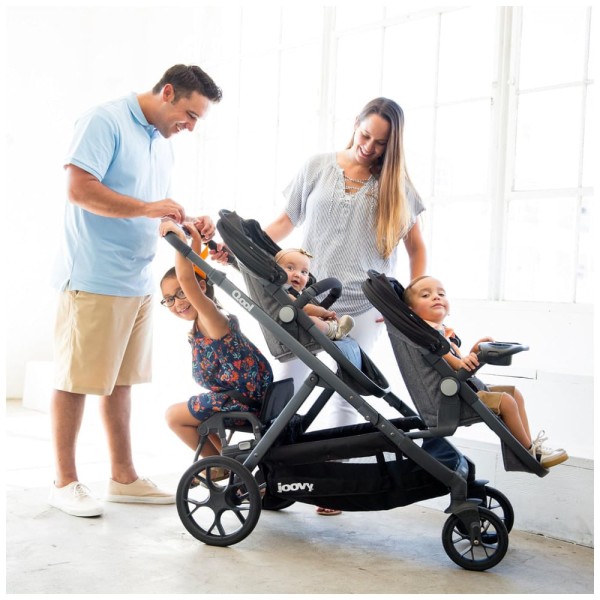 Encontraproduto.com.br - Carrinho de Bebê Modular Personalizável, Joovy Qool, Cinza
