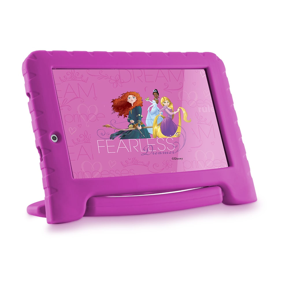 Encontraproduto.com.br - Tablet Multilaser Disney Princesas Plus 16GB Tela 7 Pol. Quad Core Dual Câmera Rosa - NB308OUT [Reembalado]