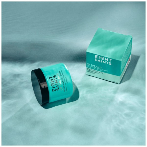 Encontraproduto.com.br - Creme Facial Noturno Anti Envelhecimento Natural e Orgânico Para Rosto com Niacinamida e Ácido Hialurônico, 59 mL, EIGHT SAINTS, Branco