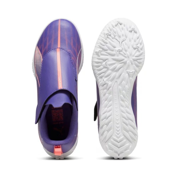Encontraproduto.com.br - Chuteira Society Puma Com Velcro Ultra 5 Play Infantil - Roxa