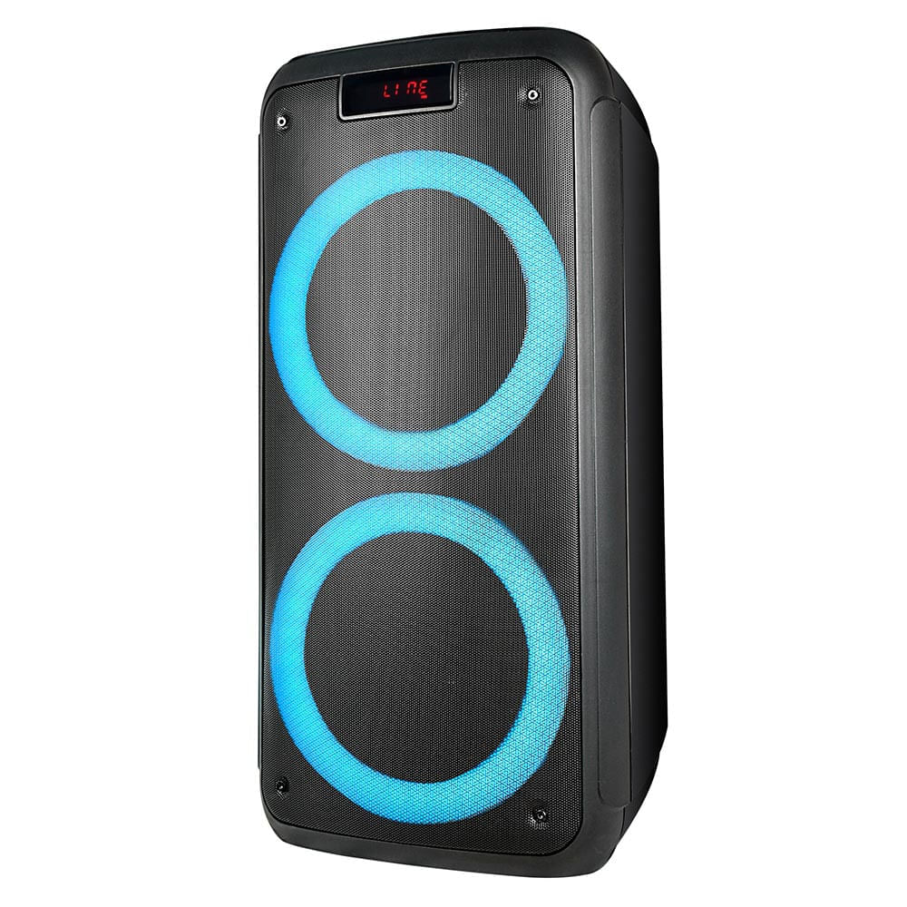 Encontraproduto.com.br - Caixa de Som Pulse Pulsebox Efeito de LED Bluetooth AUX/ USB 1000W - SP359OUT [Reembalado]